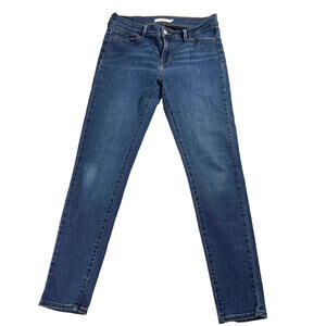 Levi's Jeans Womens 710 Super Skinny Size 29 Dark Wash Stretch Y2K Retro Denim !